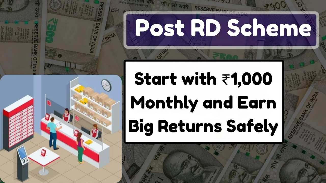 India Post RD Scheme 2025 Start with ₹1,000 Monthly and Earn Big Returns Safely