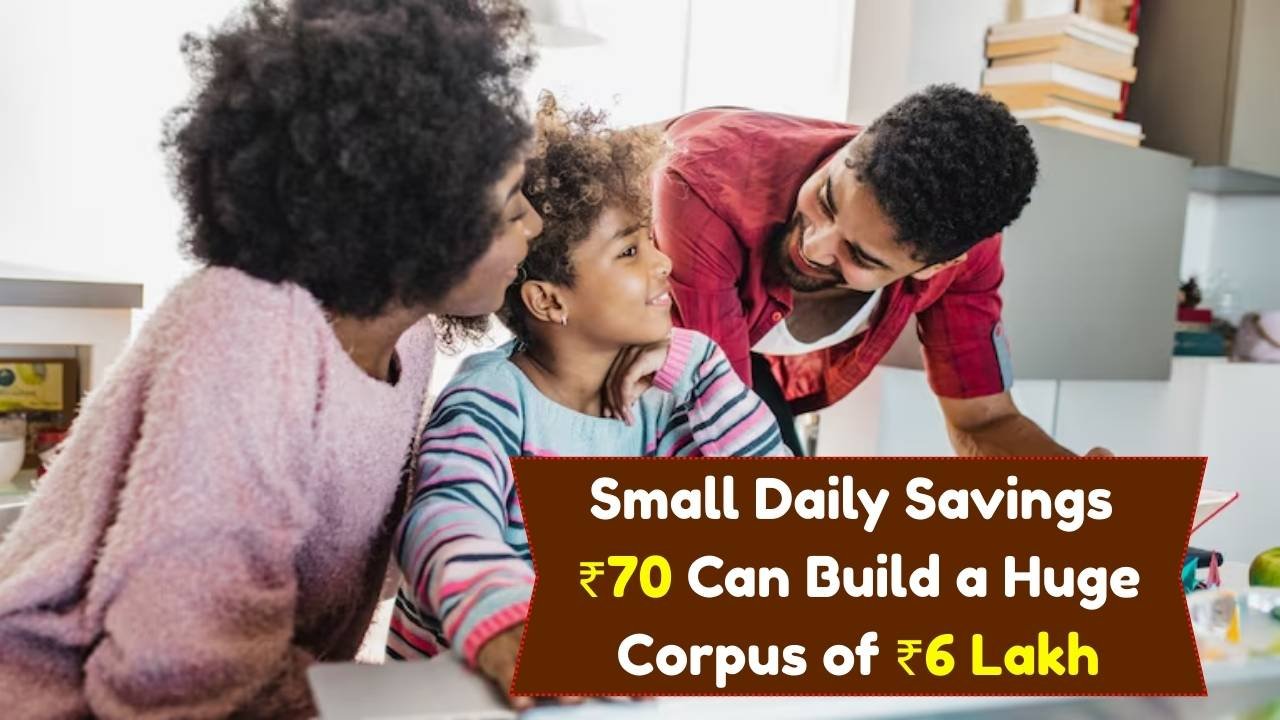 How Small Daily Savings of ₹70 Can Build a Huge Corpus of ₹6 Lakh for Your Child’s Education, Marriage, and Future Needs